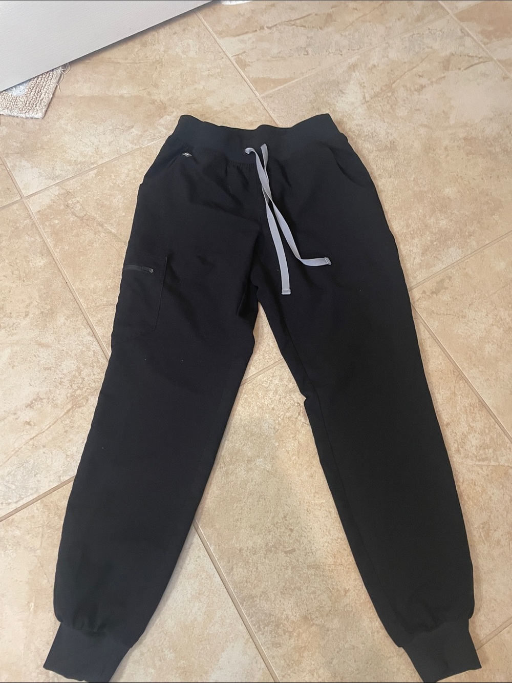 Figs Black Medical Scrub Jogger Pants